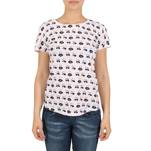 wawiHEROES FORNARINA Damen T-Shirt BANET in Schwarz/Weiß