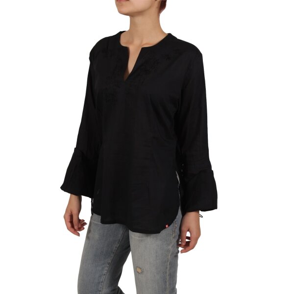 wawiHEROES KILLAH Damen Langarmbluse DELINDA in Schwarz