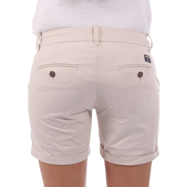wawiHEROES BLAUER USA Damen Short mit Elasthan CORTO in Beige