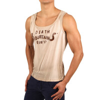 wawiHEROES ENERGIE Herren Tank Top DEAT MOUNTAINS in Beige