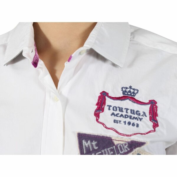 wawiHEROES TORTUGA ACADEMY Damen Bluse BACHERLOR in Weiß