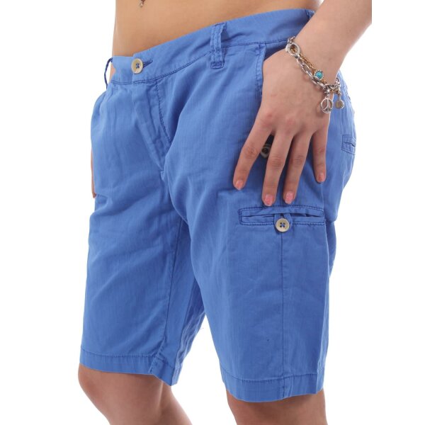 wawiHEROES BLAUER USA Damen Short mit Elasthan CORTO in Blau