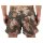 wawiHEROES BLAUER USA Herren Boxer Badehose COSTUME in Grün Floralprint