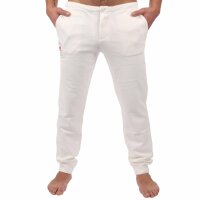 wawiHEROES BLAUER USA Herren Jogginghose FELPA in Weiß