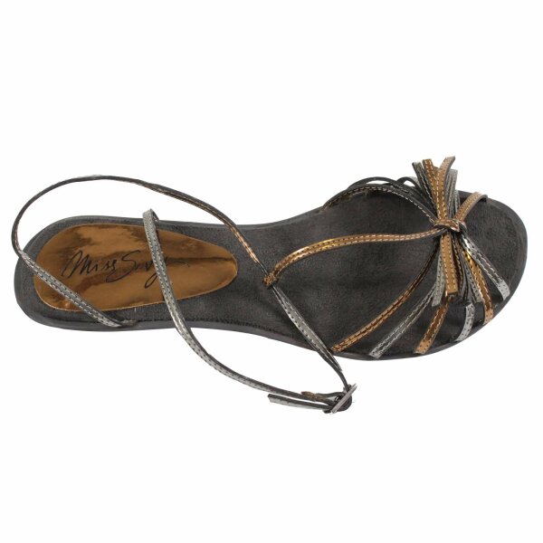 wawiHEROES MISS SIXTY Damen Sandale REINA in Schwarz/Gold