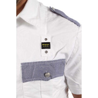 wawiHEROES BLAUER USA Herren Kurzarm Hemd CAMICIA in...