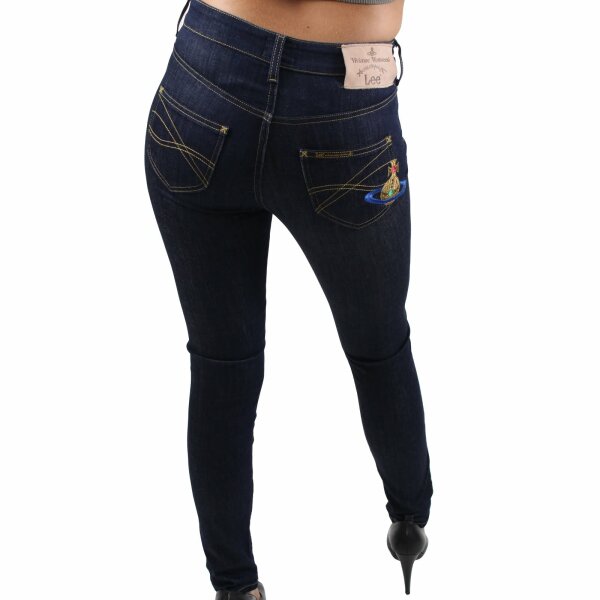wawiHEROES VIVIENNE WESTWOOD for LEE Damen Designer Jeans MONROE JEANS in Blau