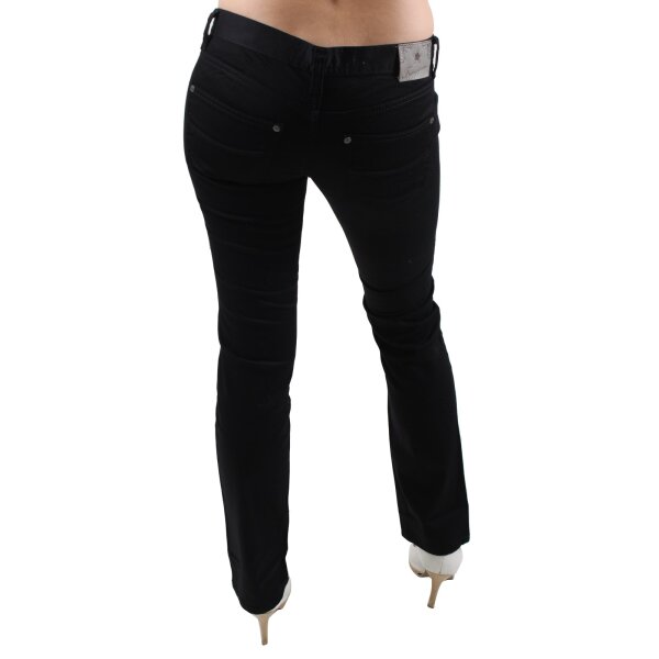 wawiHEROES GIORDANO FRANGIPANI Damen Röhrenjeans PIPE in Schwarz