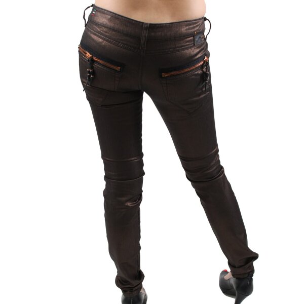 wawiHEROES DIESEL Damen Designer Jeans CLUSH in Kupfer Gold