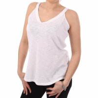 wawiHEROES BLAUER USA Damen Top CANOTTA in Weiß