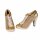 wawiHEROES KILLAH Damen Schuh MAJA Sneaker mit Absatz in Gold