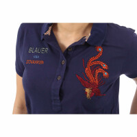 wawiHEROES BLAUER USA Damen Polo MC in Marineblau