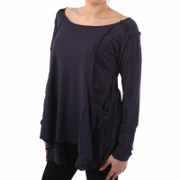 wawiHEROES BLAUER USA Damen Long-Shirt MODAL in Dunkelblau