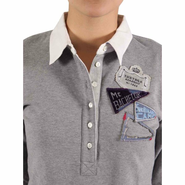 wawiHEROES TORTUGA ACADEMY Damen Pullover GRIGIO MEDIO Polo in Grau