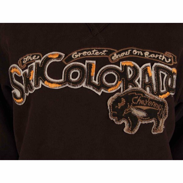 wawiHEROES TORTUGA ACADEMY Damen Pullover HOODED in Braun