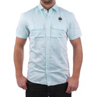 wawiHEROES BLAUER USA Herren Kurzarm Hemd CAMICIA in Mint