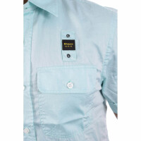 wawiHEROES BLAUER USA Herren Kurzarm Hemd CAMICIA in Mint