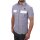 wawiHEROES BLAUER USA Herren Kurzarm Hemd CAMICIA in Grau