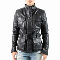wawiHEROES BLAUER USA Damen Lederjacke CAPOSPALLA PELLE...