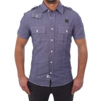 wawiHEROES BLAUER USA Herren Kurzarm Hemd CAMICIA in Petrol