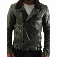 wawiHEROES BLAUER USA Herren Lederjacke CAPOSPALLA PELLE...