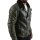 wawiHEROES BLAUER USA Herren Lederjacke CAPOSPALLA PELLE BLU0954 BIKERSTYLE in Dunkelgrün