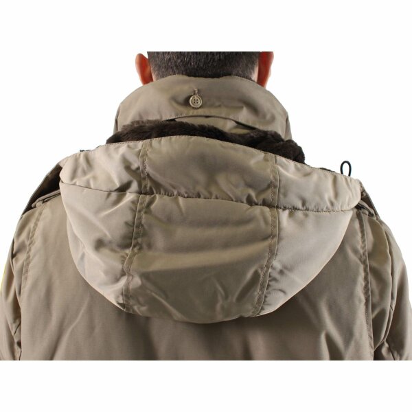 wawiHEROES BLAUER USA Herren Winterparka Enten-Daunen CAPOSPALLA BLU0813 in Beige