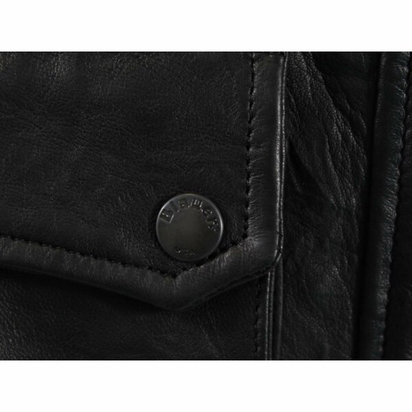wawiHEROES BLAUER USA Damen Lederjacke CAPO SPALLA PELLE BLD0747 in Schwarz