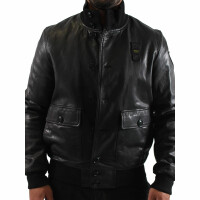 wawiHEROES BLAUER USA Herren Lederjacke CAPOSPALLA PELLE...