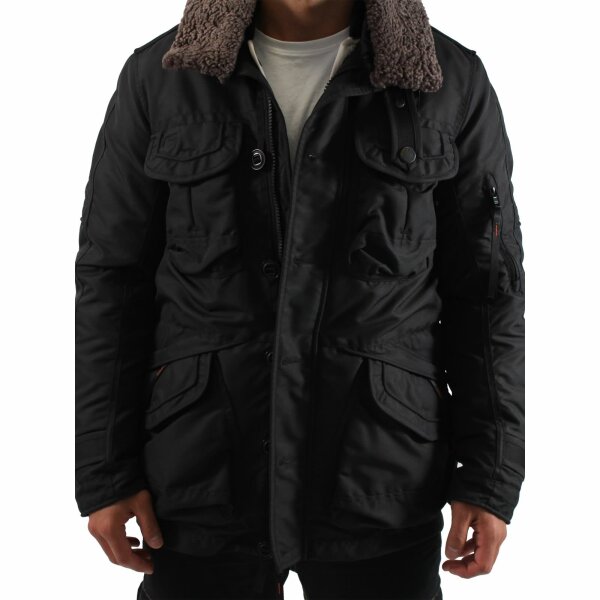 wawiHEROES BLAUER USA Herren Daunenjacke CAPOSPALLA PIUMA 2 in 1 BLU0825 in Schwarz
