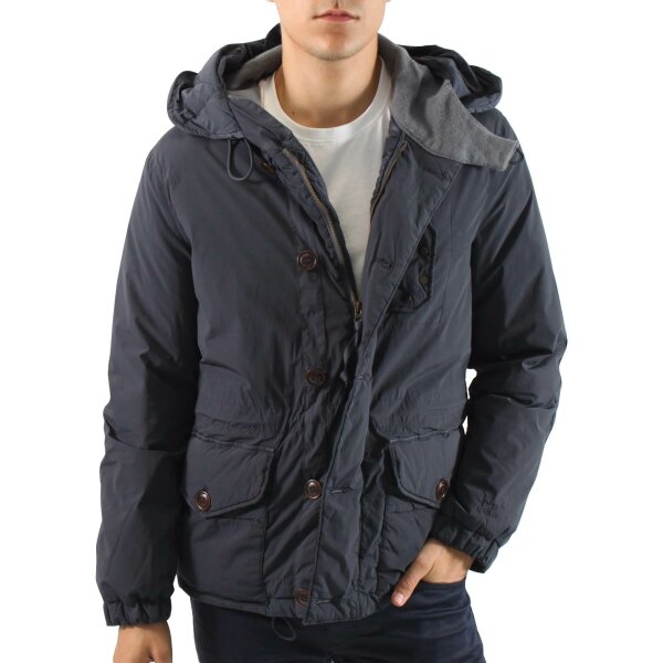wawiHEROES C.P. COMPANY Herren GOGGLE Winterjacke Daune und NYCRA in Dunkelblau