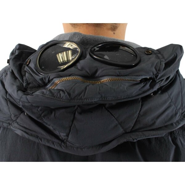 wawiHEROES C.P. COMPANY Herren GOGGLE Winterjacke Daune und NYCRA in Dunkelblau