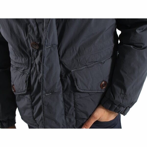 wawiHEROES C.P. COMPANY Herren GOGGLE Winterjacke Daune und NYCRA in Dunkelblau