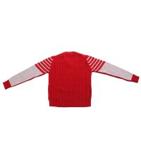 wawiHEROES BIKKEMBERGS Kinder Strickpullover MAGLIA Rot/Grau