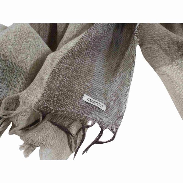 wawiHEROES GEOSPIRIT Herren Schal Kittel LANG in Braun