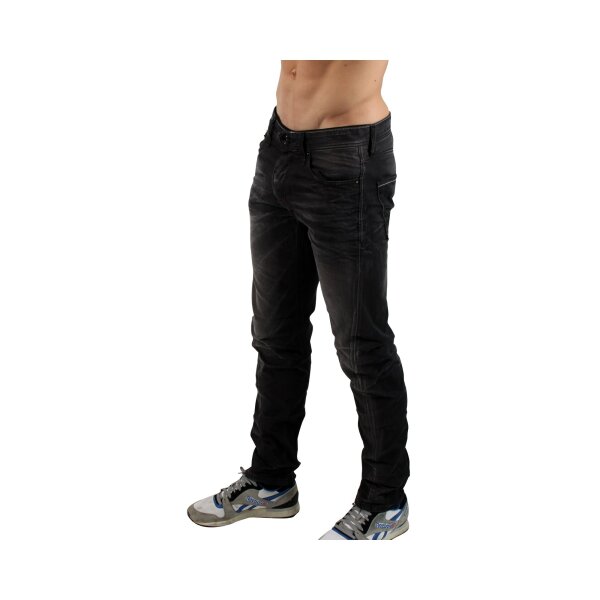 wawiHEROES SELECTED Herren Jeans NEW TWO TWIST in Schwarz
