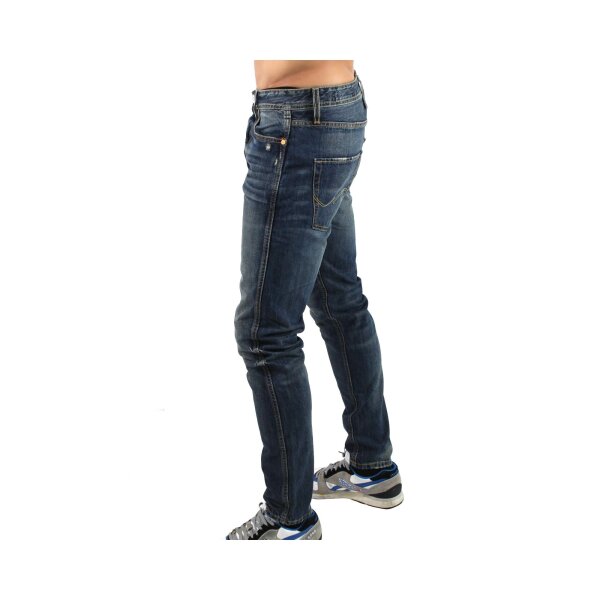 wawiHEROES JACK & JONES Herren Jeans ERIK ORIGINAL FELLING ANTI FIT in Blau