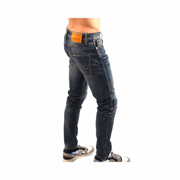 wawiHEROES JACK & JONES Herren Jeans ERIK ORIGINAL FELLING ANTI FIT in Blau