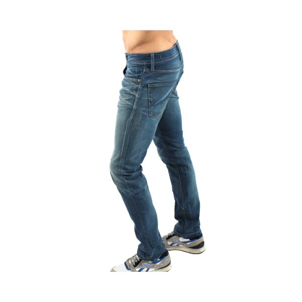 wawiHEROES JACK & JONES Herren Jeans CLARK ORIGINAL PIPING BL146 in Blau