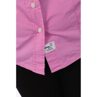 wawiHEROES BLAUER USA Damen Kurzarm Bluse CAMICIA in Flieder