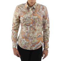 wawiHEROES BLAUER USA Damen Langarm Bluse CAMICIA...