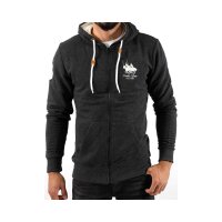 wawiHEROES FRANK FERRY Herren Sweatjacke POLO NAVY in Grau