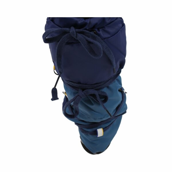 wawiHEROES GEOSPIRIT Daunen Winter Stulpen in Dunkelblau/Hellblau