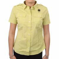 wawiHEROES BLAUER USA Damen Kurzarm Bluse CAMICIA in Limette