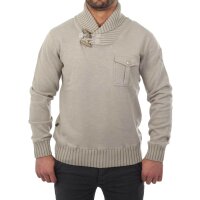 wawiHEROES BLAUER USA Herren Sweatpullover ALTO in Schlamm