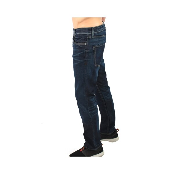 wawiHEROES JACK & JONES Herren Jeans CLARK ORIGINAL COMFORT PIPING BL 146 in Dunkelblau