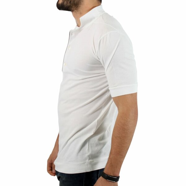 wawiHEROES DIESEL Herren T-Shirt BLACK GOLD in Weiß mit Knöpfen