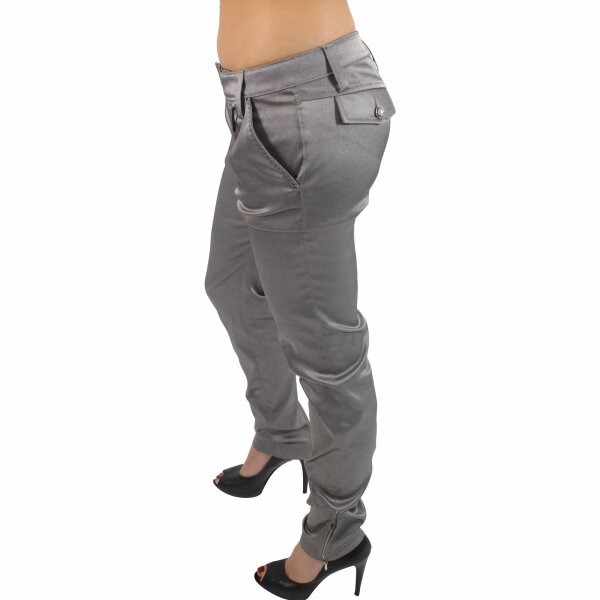 wawiHEROES MISS SIXTY Damen Hose Business in Grau/Silber