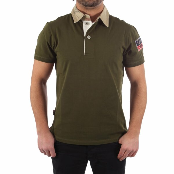 wawiHEROES BLAUER USA Herren Polo-Shirt MC in Dunkelgrün