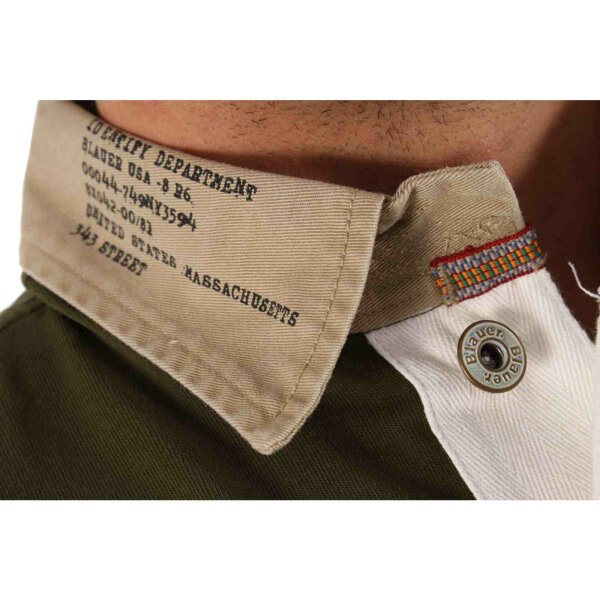 wawiHEROES BLAUER USA Herren Polo-Shirt MC in Dunkelgrün